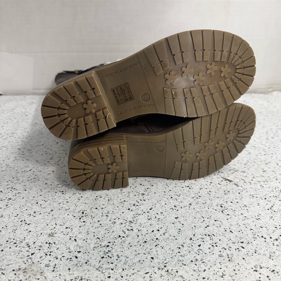 Dream Pairs Knee High Low Riding Boots size 5 women’s Vegan leather zipper brown - Picture 5 of 9